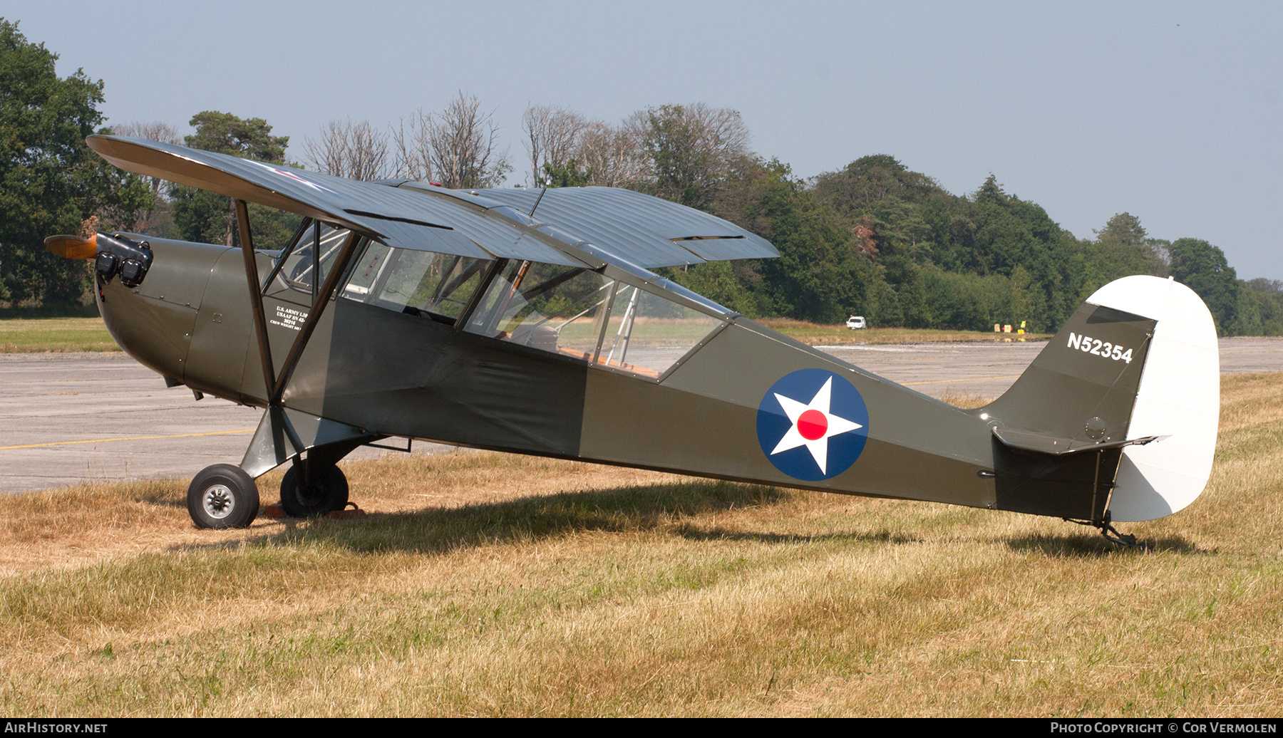 Aircraft Photo of N52354 | Aeronca O-58B Grasshopper | USA - Army | AirHistory.net #806846