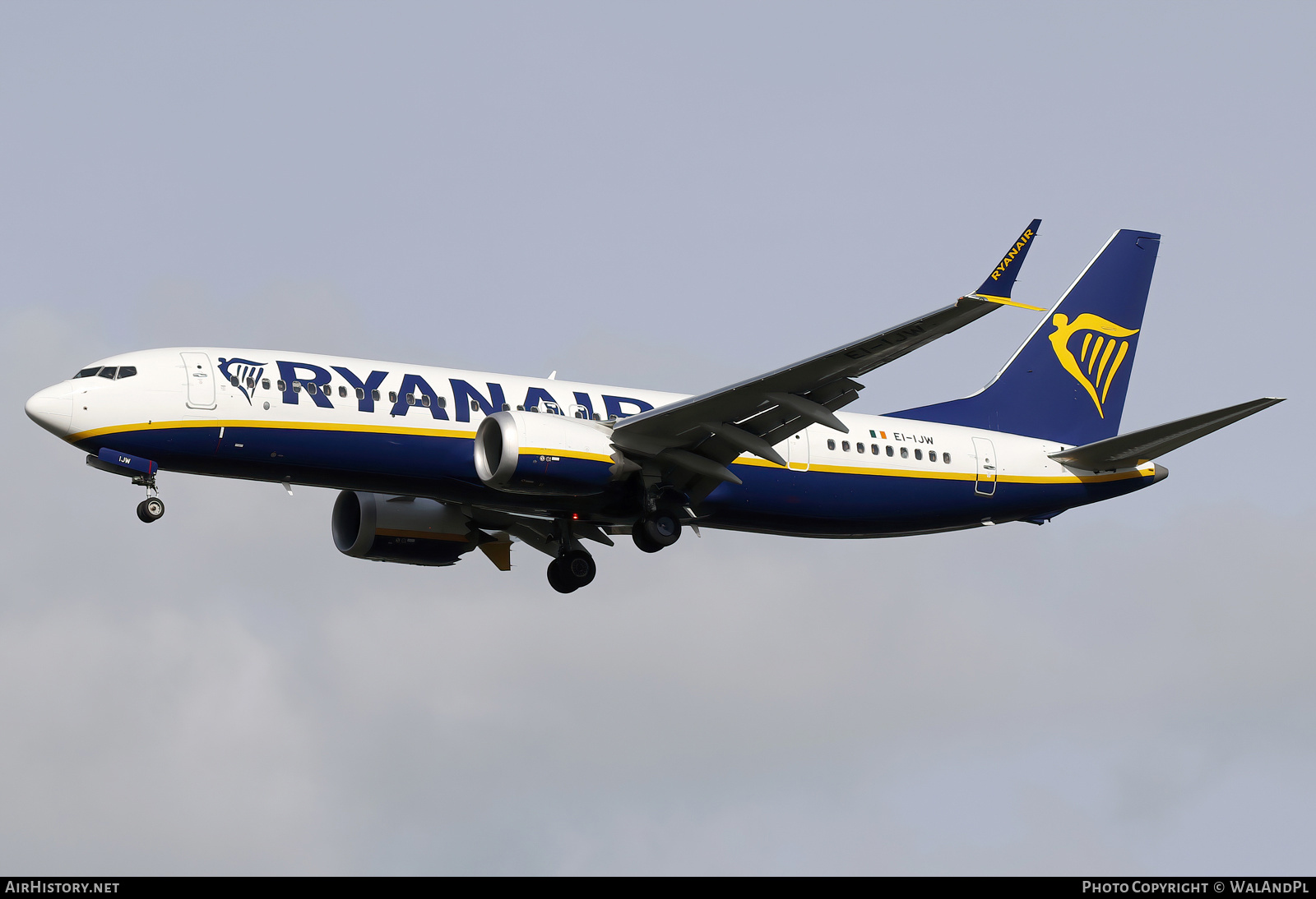 Aircraft Photo of EI-IJW | Boeing 737-8200 Max 200 | Ryanair | AirHistory.net #806860