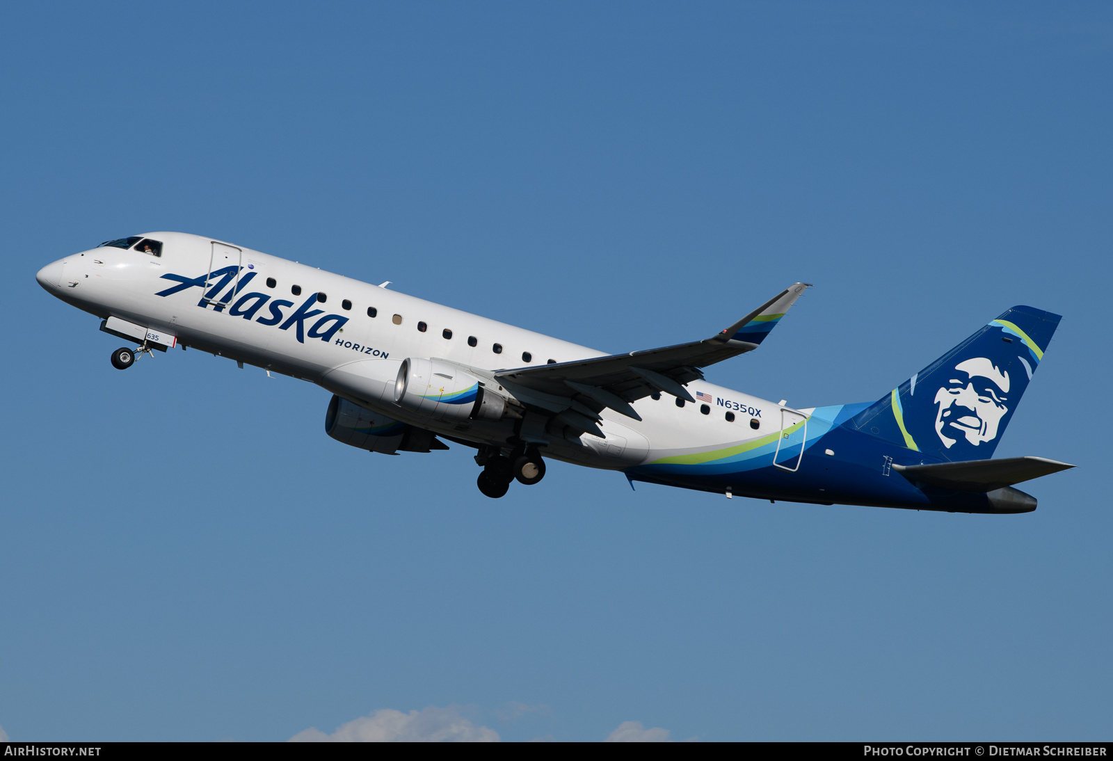 Aircraft Photo of N635QX | Embraer 175LR (ERJ-170-200LR) | Alaska Airlines | AirHistory.net #806923