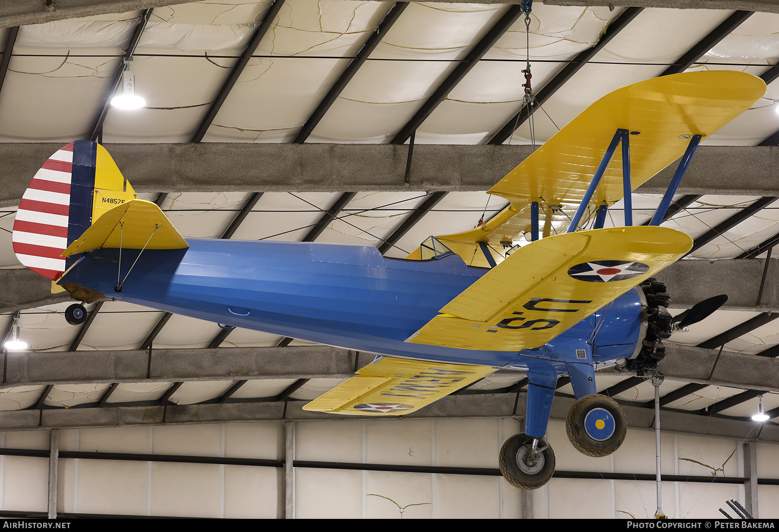 Aircraft Photo of N48576 | Boeing PT-17 Kaydet (A75N1) | USA - Air Force | AirHistory.net #806950