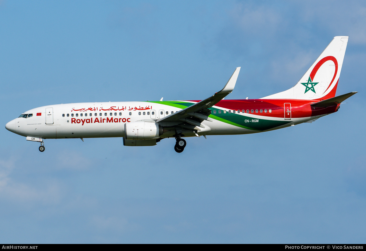 Aircraft Photo of CN-RGM | Boeing 737-8B6 | Royal Air Maroc - RAM | AirHistory.net #807059