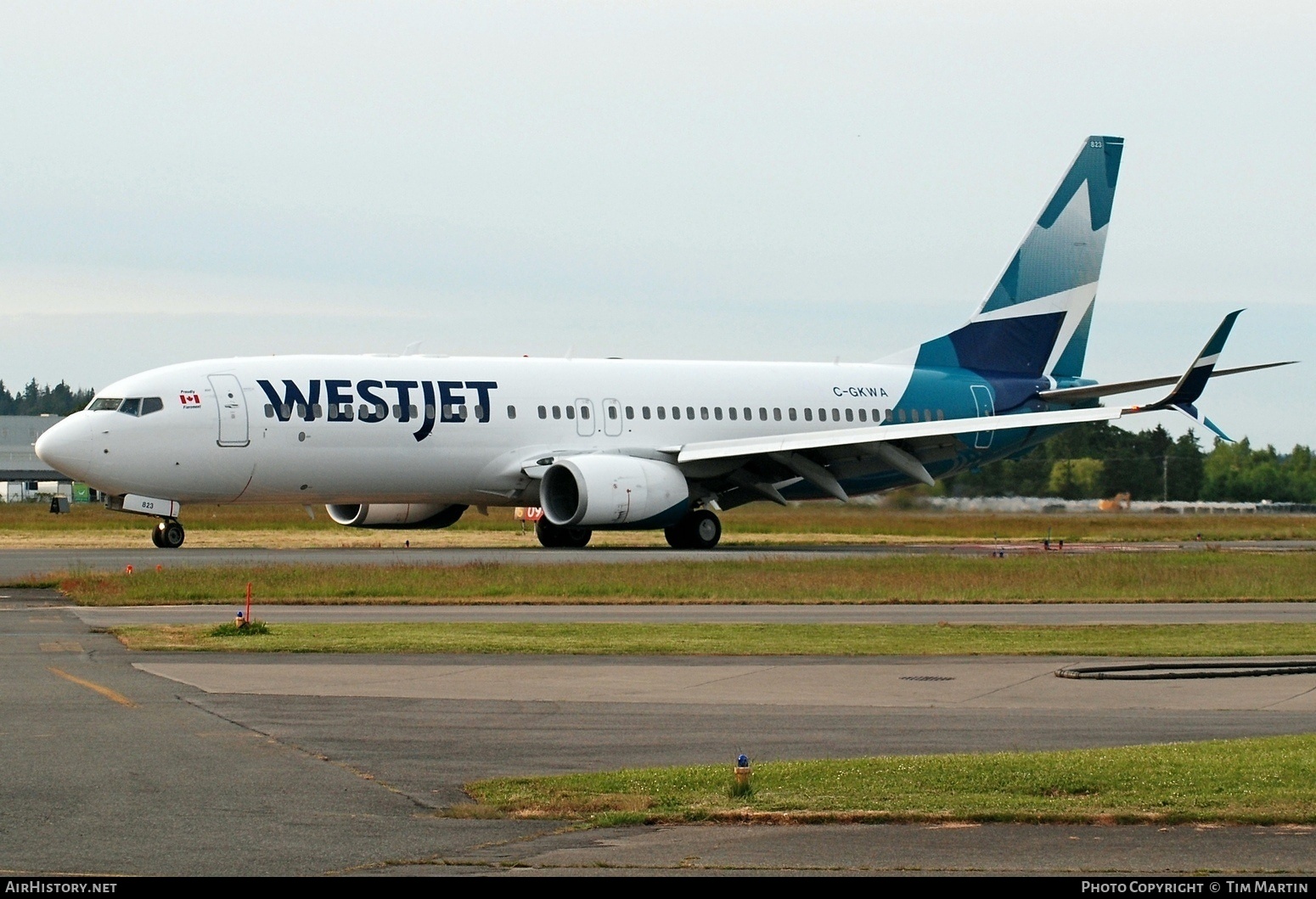 Aircraft Photo of C-GKWA | Boeing 737-8CT | WestJet | AirHistory.net #807071