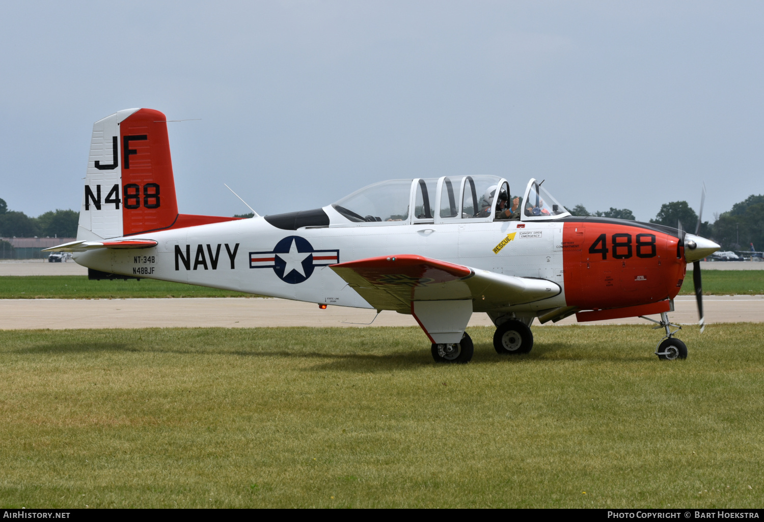 Aircraft Photo of N488JF | Beech T-34B Mentor | USA - Navy | AirHistory.net #807107