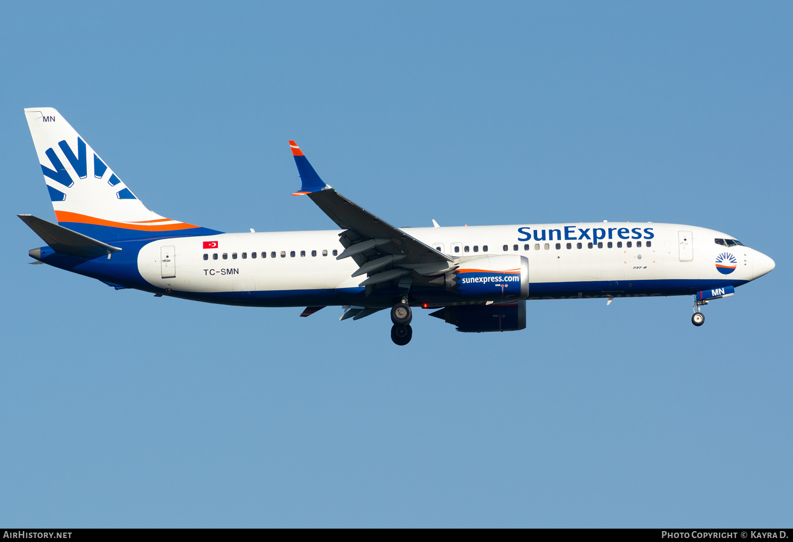 Aircraft Photo of TC-SMN | Boeing 737-8 Max 8 | SunExpress | AirHistory.net #807139