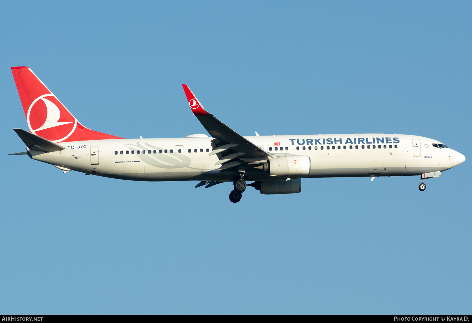 Aircraft Photo of TC-JYC | Boeing 737-9F2/ER | Turkish Airlines | AirHistory.net #807140