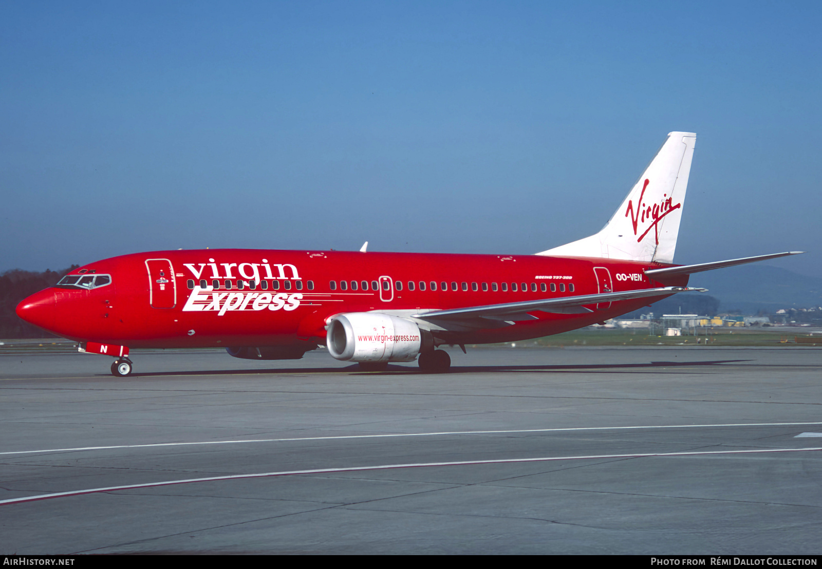 Aircraft Photo of OO-VEN | Boeing 737-36N | Virgin Express | AirHistory.net #807142