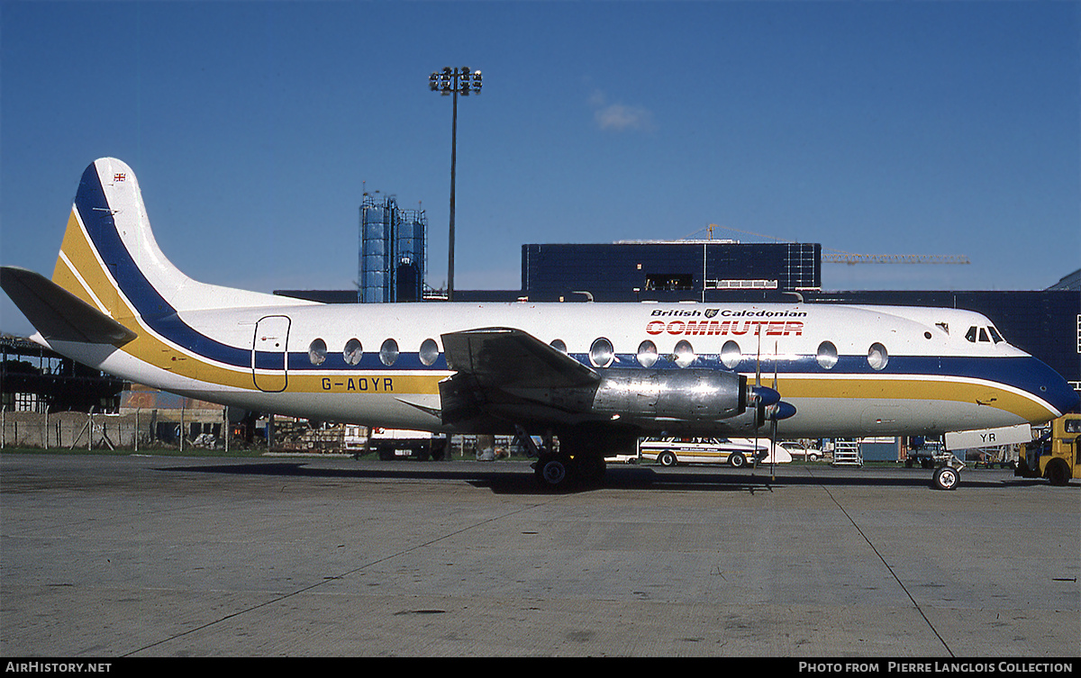 Aircraft Photo of G-AOYR | Vickers 806 Viscount | British Caledonian Commuter | AirHistory.net #807185