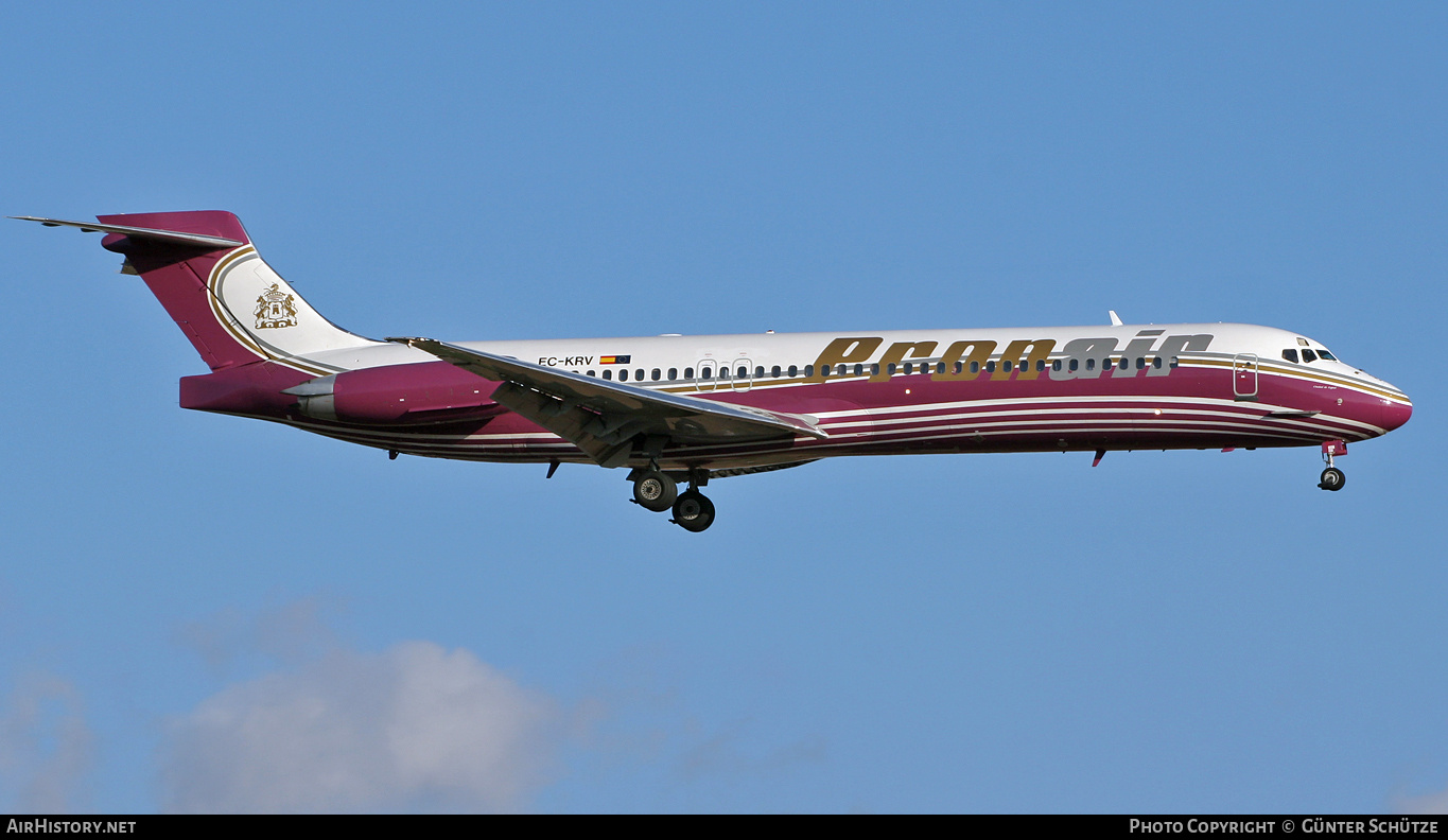 Aircraft Photo of EC-KRV | McDonnell Douglas MD-87 (DC-9-87) | Pronair Airlines | AirHistory.net #807195