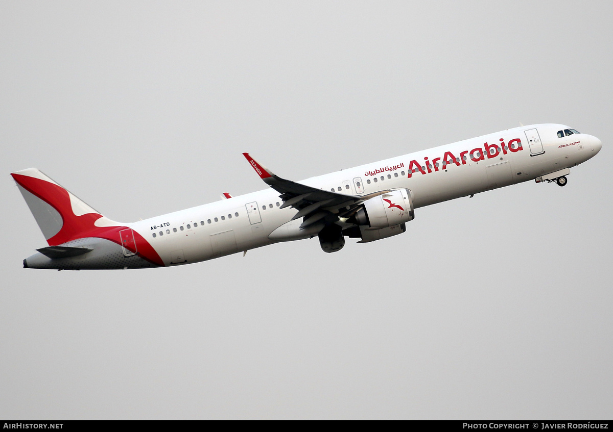 Aircraft Photo of A6-ATD | Airbus A321-251NXLR | Air Arabia | AirHistory.net #807211