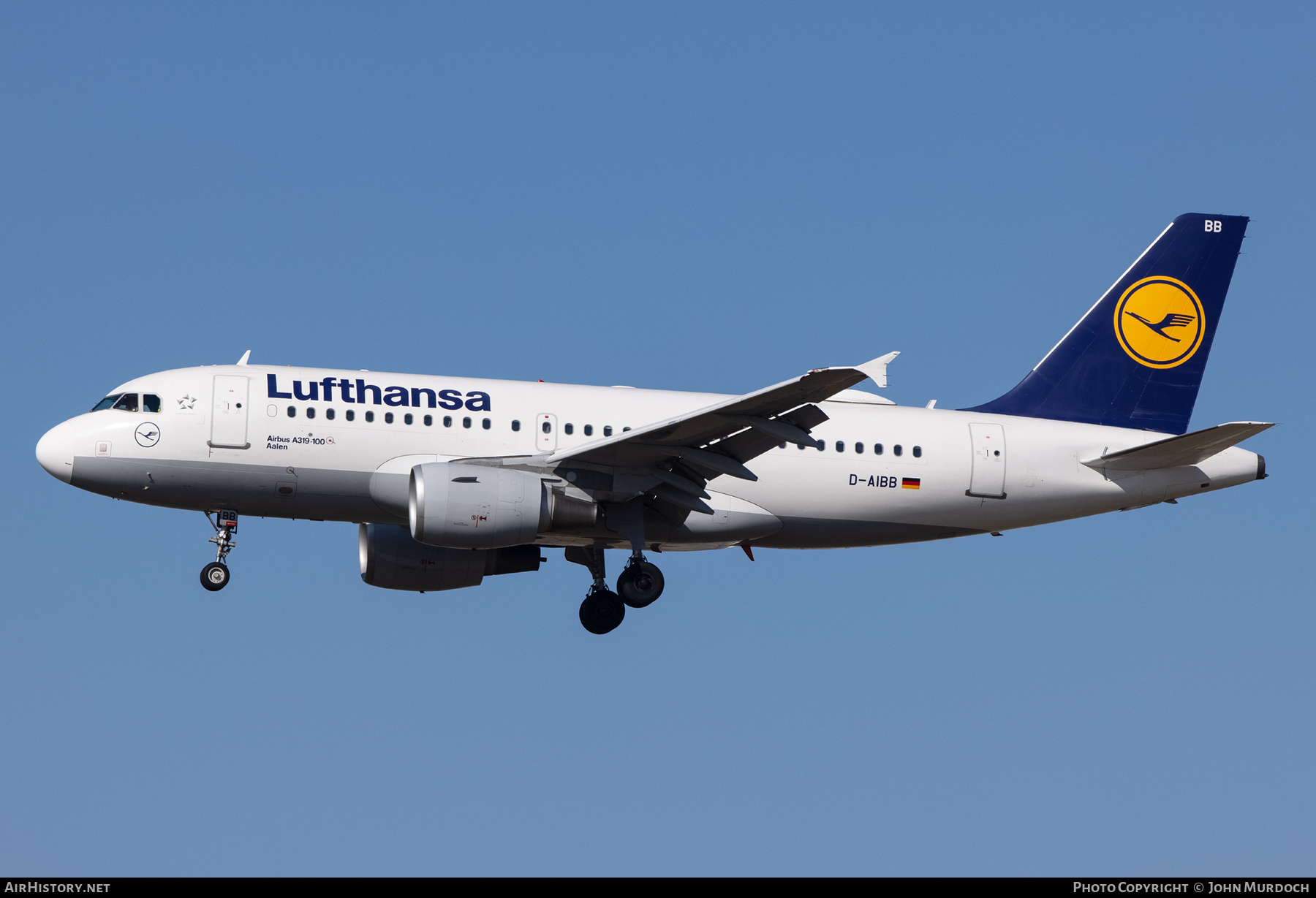 Aircraft Photo of D-AIBB | Airbus A319-112 | Lufthansa | AirHistory.net #807224