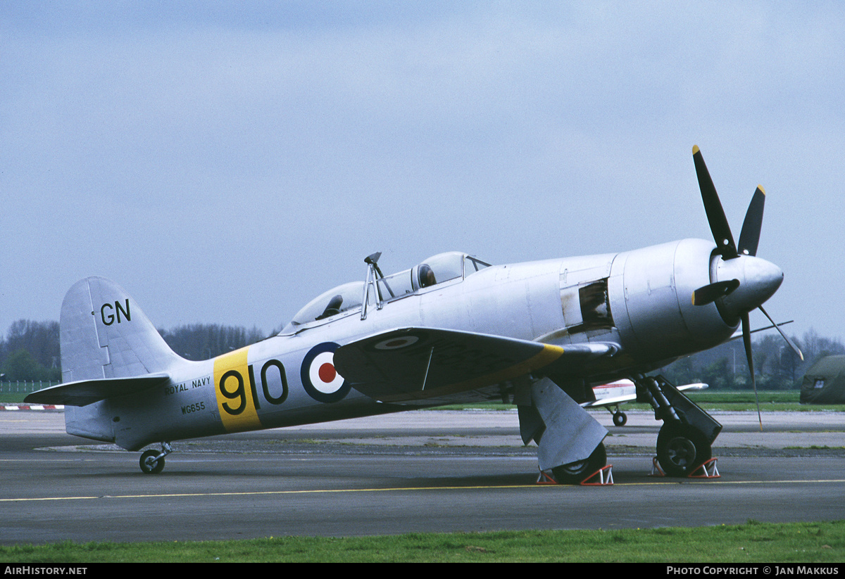 Aircraft Photo of WG655 | Hawker Sea Fury T20S | UK - Navy | AirHistory.net #807261