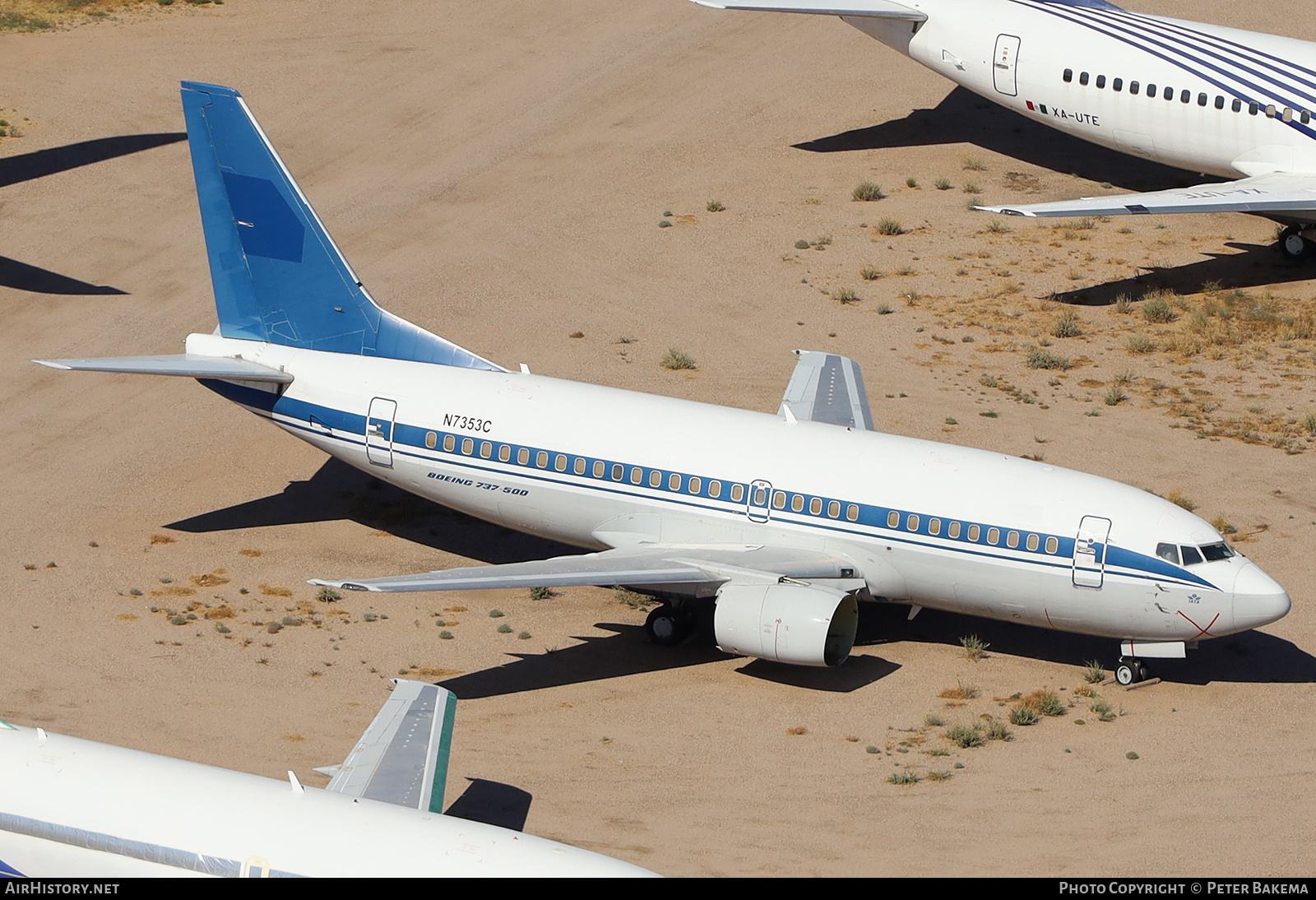 Aircraft Photo of N7353C | Boeing 737-5Q8 | Belavia | AirHistory.net #807314