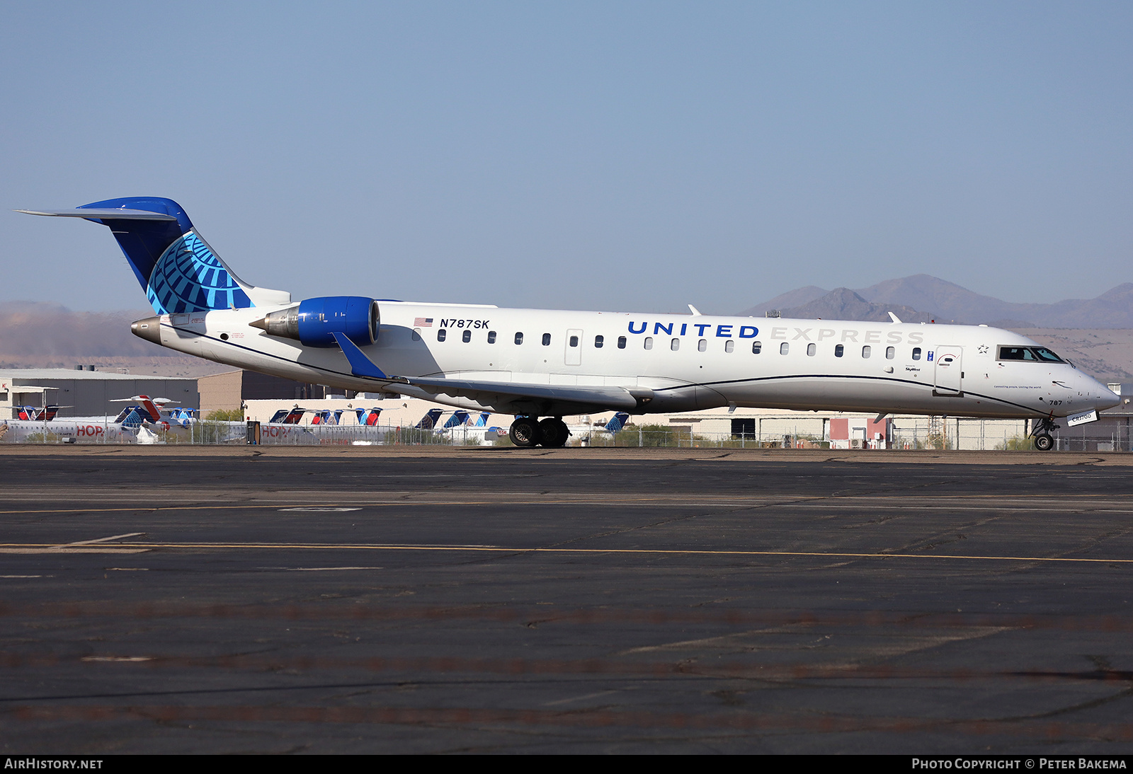 Aircraft Photo of N787SK | Bombardier CRJ-702 (CL-600-2C10) | United Express | AirHistory.net #807458