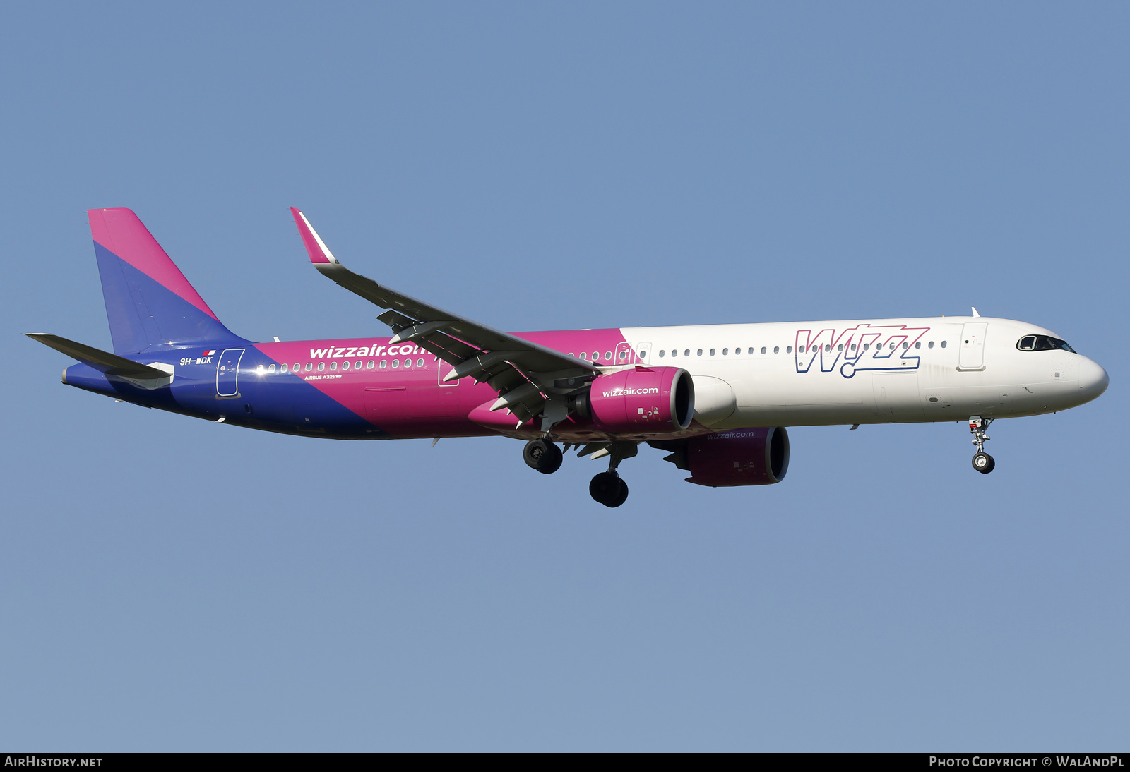 Aircraft Photo of 9H-WDK | Airbus A321-271NX | Wizz Air | AirHistory.net #807510