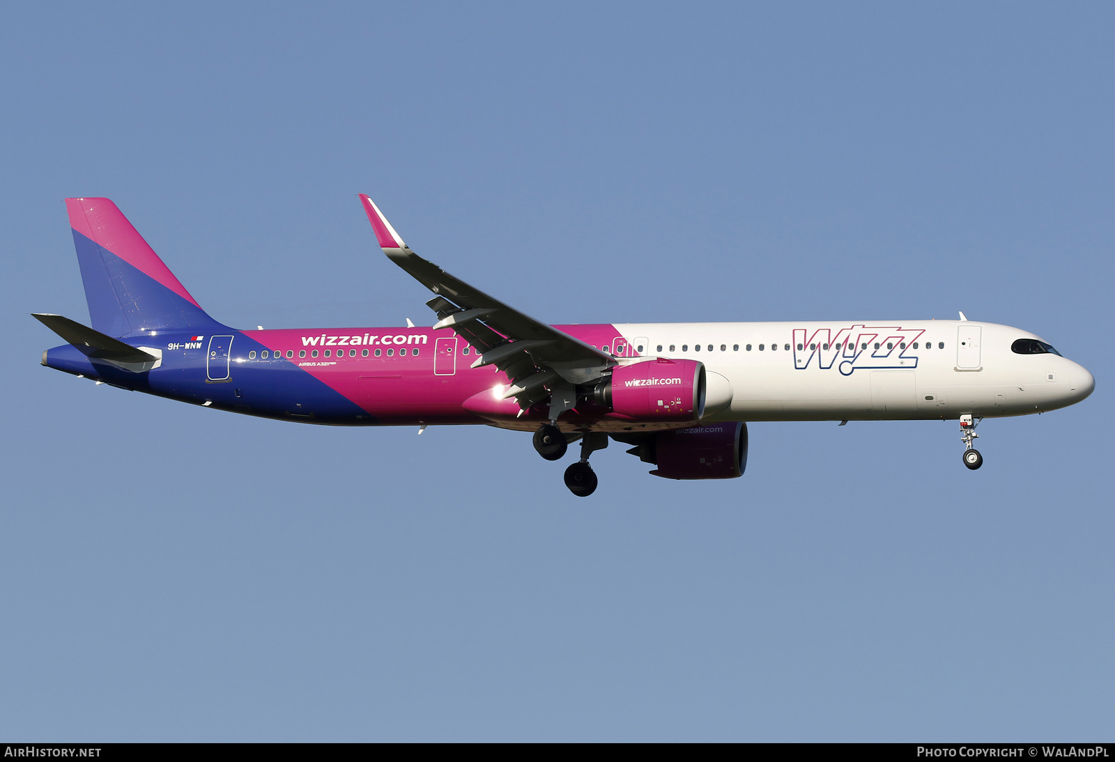 Aircraft Photo of 9H-WNW | Airbus A321-271NX | Wizz Air | AirHistory.net #807537