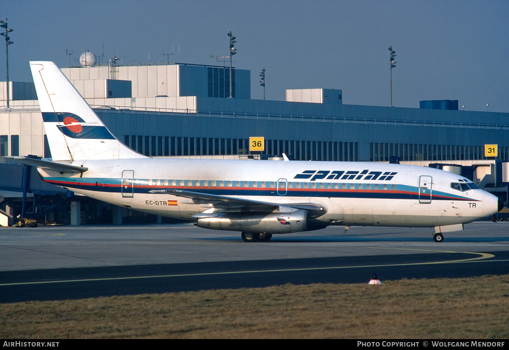 Aircraft Photo of EC-DTR | Boeing 737-2K5/Adv | Spantax | AirHistory.net #807542