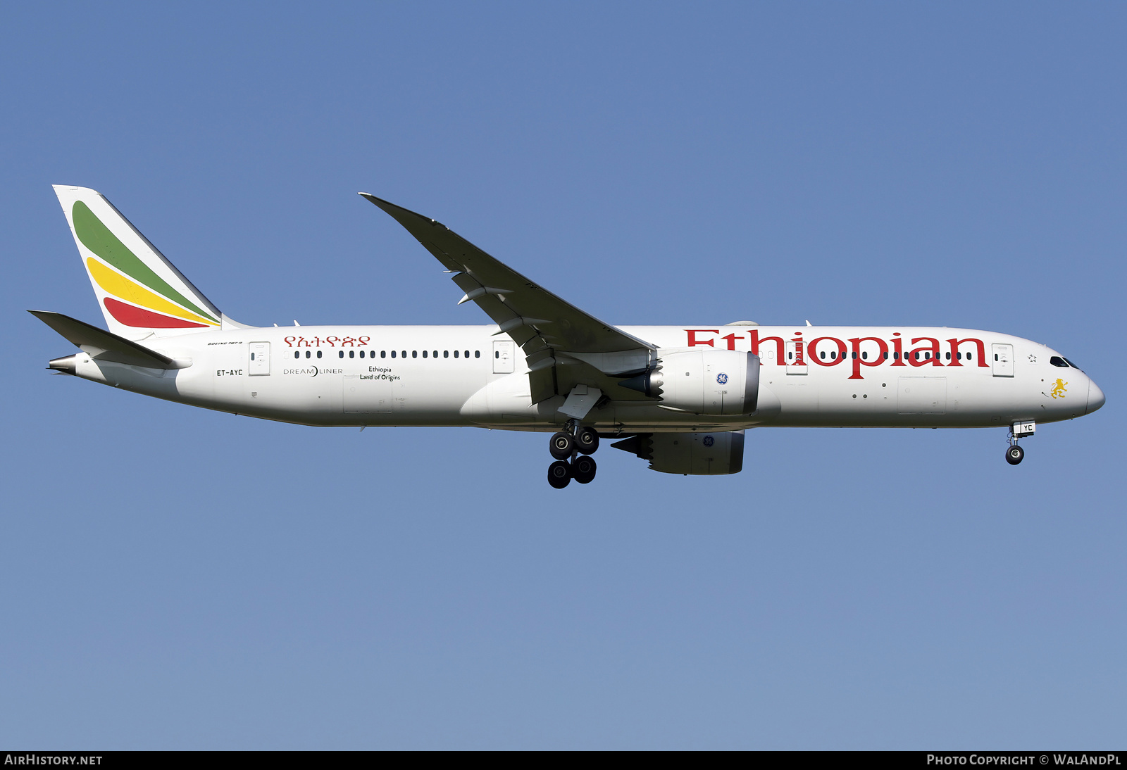 Aircraft Photo of ET-AYC | Boeing 787-9 Dreamliner | Ethiopian Airlines | AirHistory.net #807544