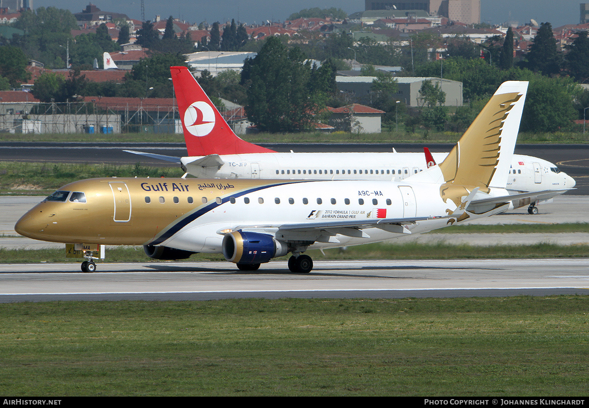Aircraft Photo of A9C-MA | Embraer 170LR (ERJ-170-100LR) | Gulf Air | AirHistory.net #807630