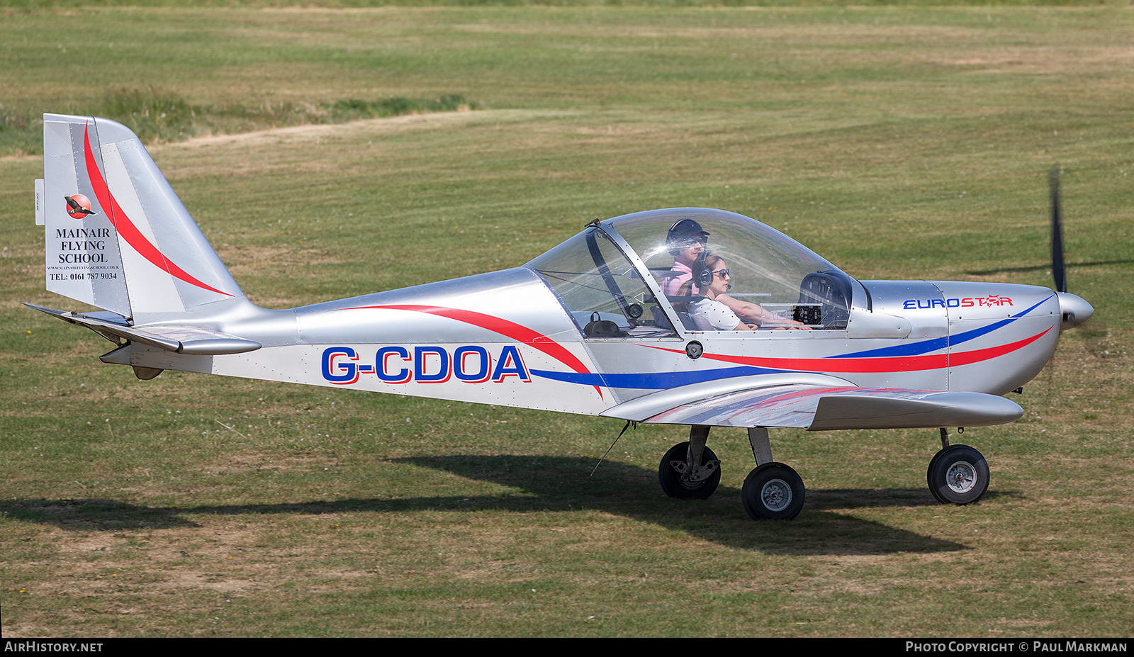 Aircraft Photo of G-CDOA | Evektor-Aerotechnik EV-97A Eurostar | Mainair Flying School | AirHistory.net #807772