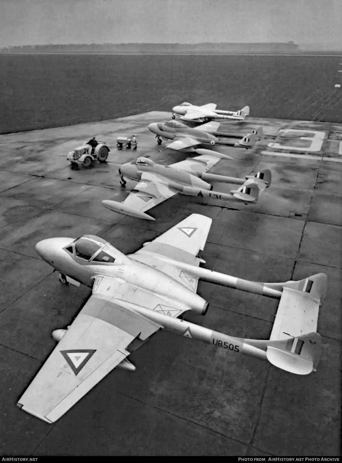 Aircraft Photo of UB505 | De Havilland D.H. 115 Vampire T55 | Burma - Air Force | AirHistory.net #808010
