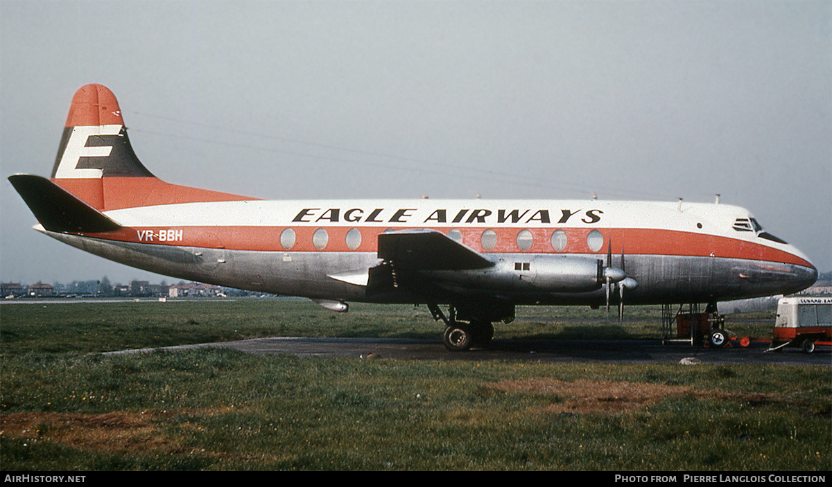 Aircraft Photo of VR-BBH | Vickers 707 Viscount | Eagle Airways | AirHistory.net #808021