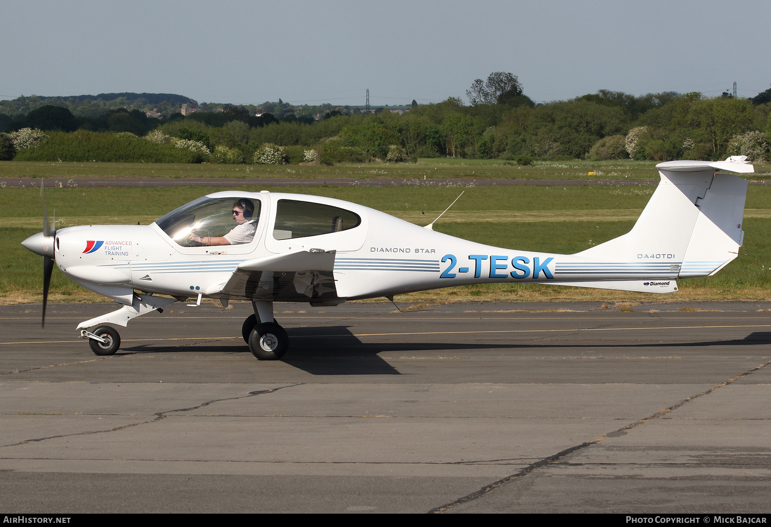 Aircraft Photo of 2-TESK | Diamond DA40D Diamond Star TDI | Advanced Flight Training | AirHistory.net #808048