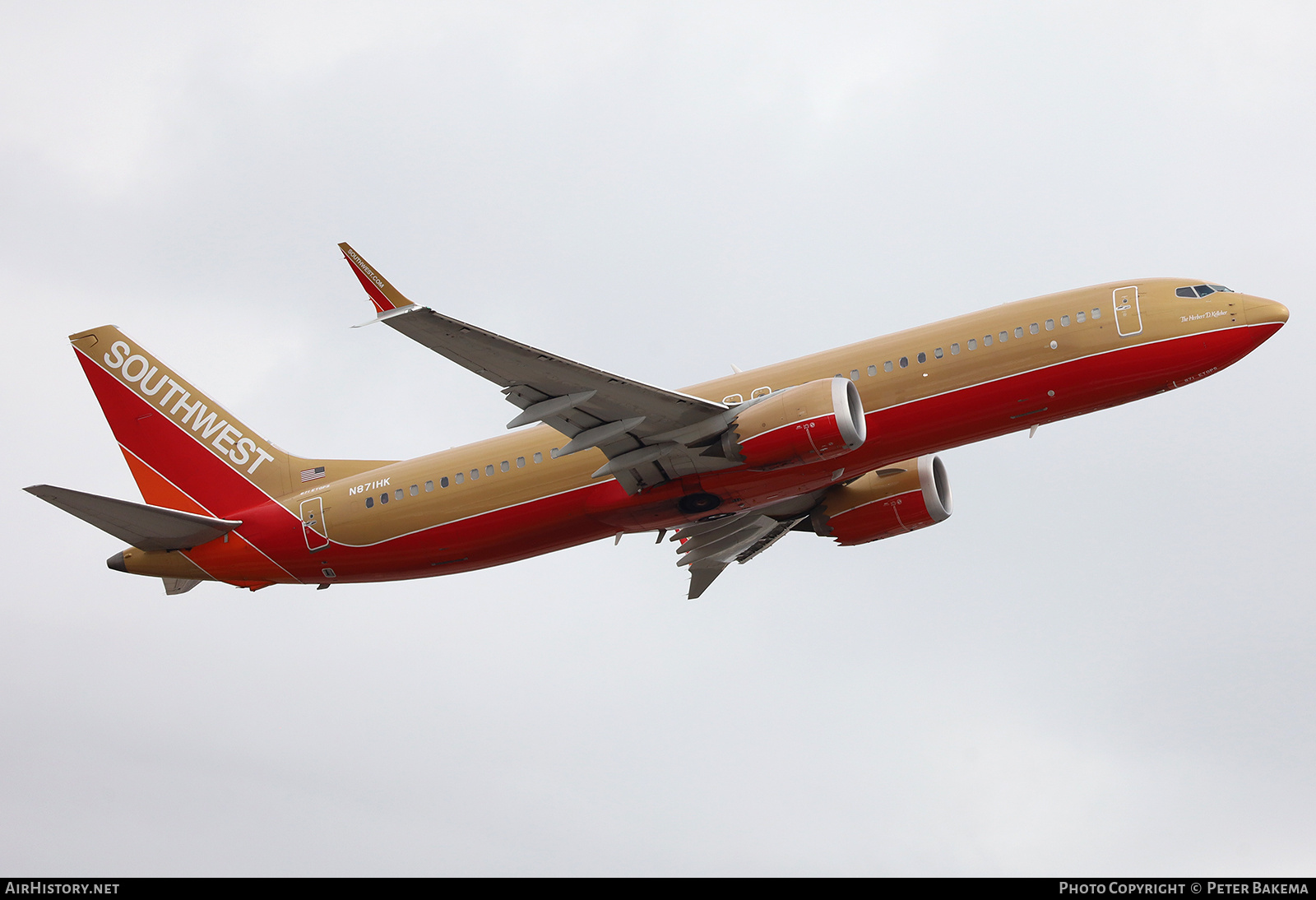 Aircraft Photo of N871HK | Boeing 737-8 Max 8 | Southwest Airlines | AirHistory.net #808071