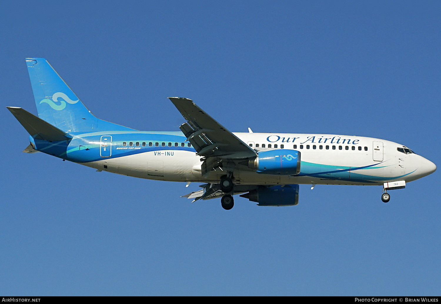 Aircraft Photo of VH-INU | Boeing 737-3Y0 | Our Airline | AirHistory.net #808119