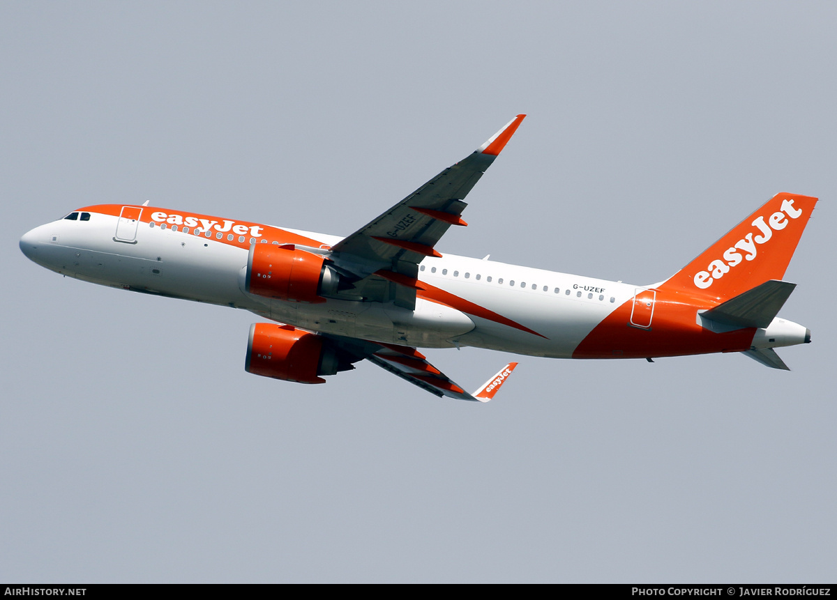Aircraft Photo of G-UZEF | Airbus A320-251N | EasyJet | AirHistory.net #808182