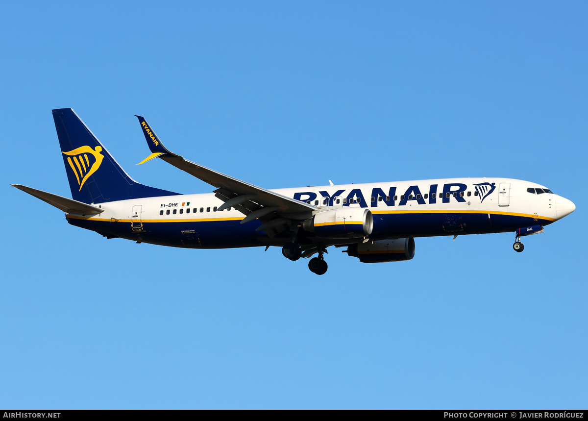 Aircraft Photo of EI-DHE | Boeing 737-8AS | Ryanair | AirHistory.net #808183