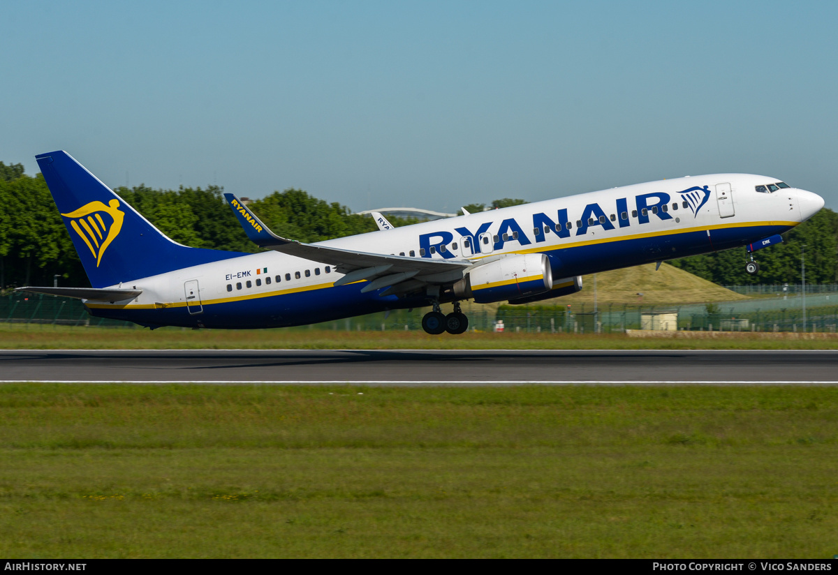 Aircraft Photo of EI-EMK | Boeing 737-8AS | Ryanair | AirHistory.net #808189