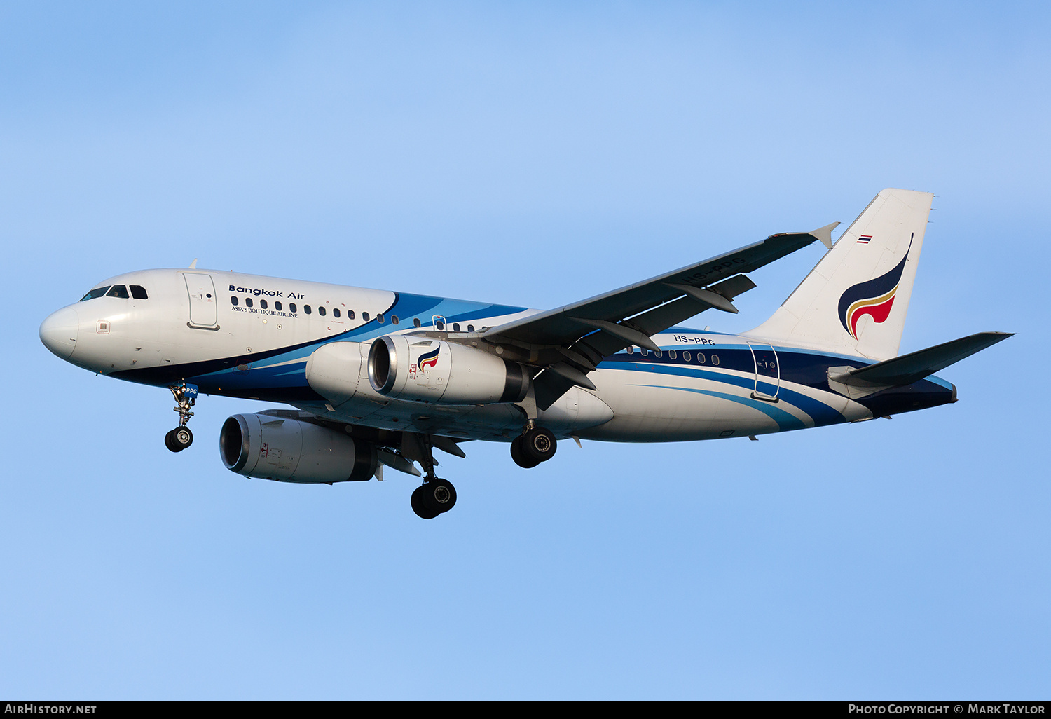Aircraft Photo of HS-PPG | Airbus A319-131 | Bangkok Airways | AirHistory.net #808190