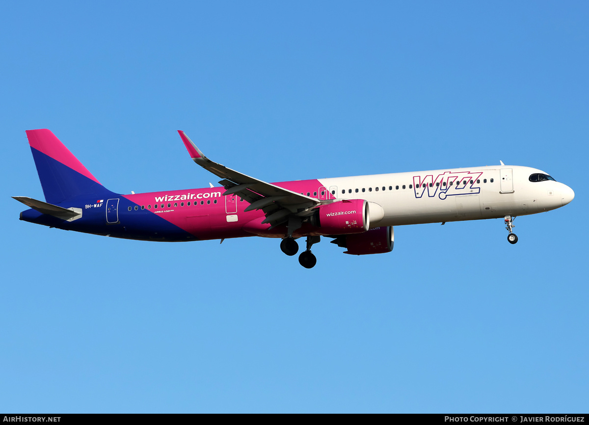 Aircraft Photo of 9H-WAF | Airbus A321-271NX | Wizz Air | AirHistory.net #808222