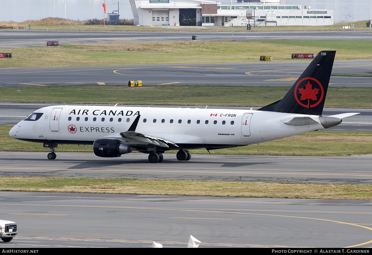 Aircraft Photo of C-FRQN | Embraer 175LR (ERJ-170-200LR) | Air Canada Express | AirHistory.net #808237