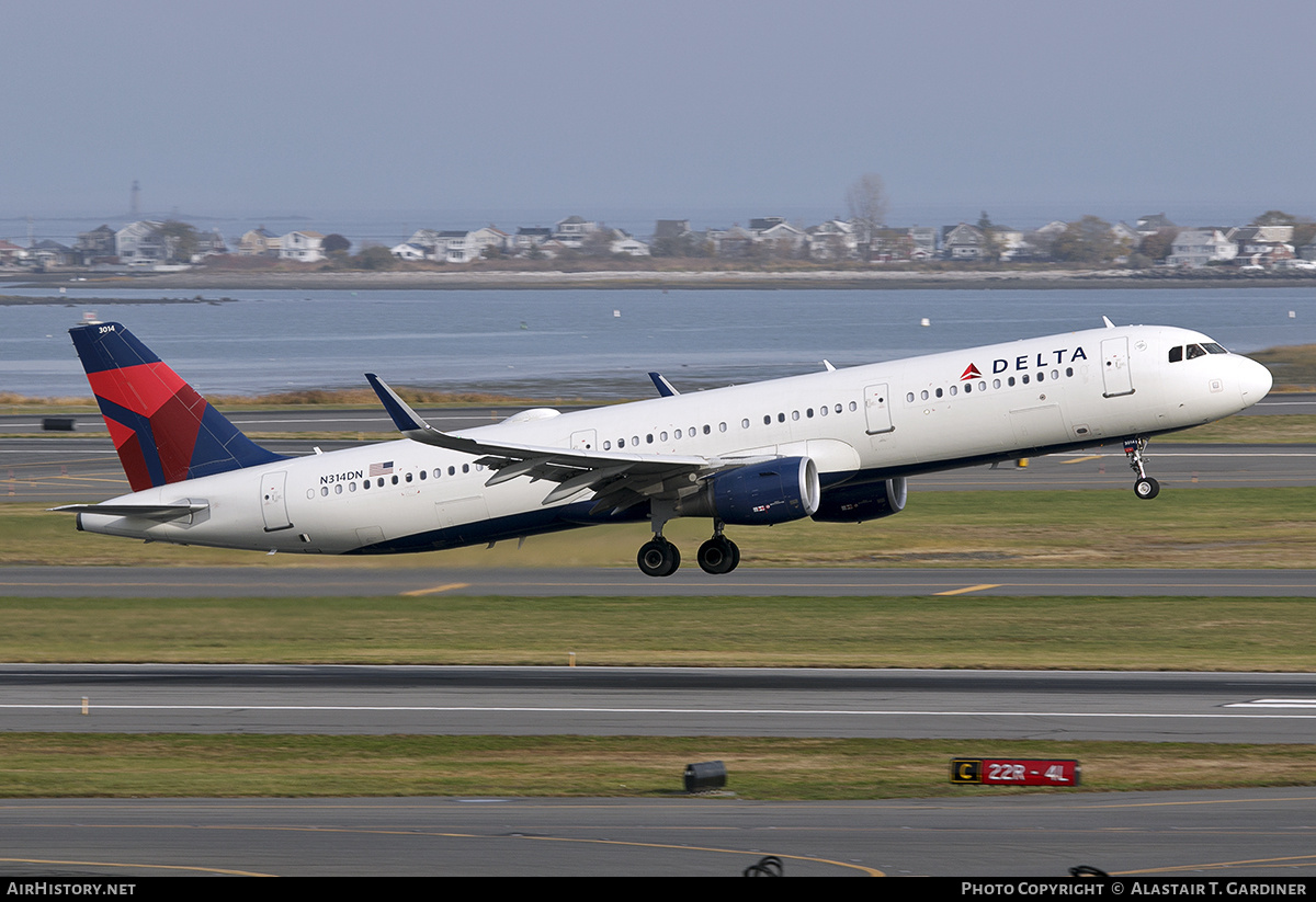 Aircraft Photo of N314DN | Airbus A321-213 | Delta Air Lines | AirHistory.net #808264
