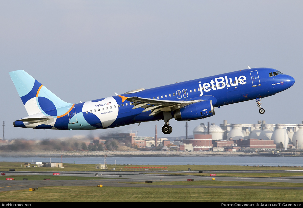 Aircraft Photo of N554JB | Airbus A320-232 | JetBlue Airways | AirHistory.net #808280