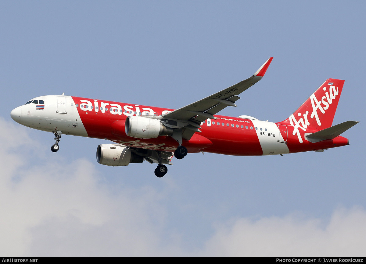 Aircraft Photo of HS-BBE | Airbus A320-216 | AirAsia | AirHistory.net #808290