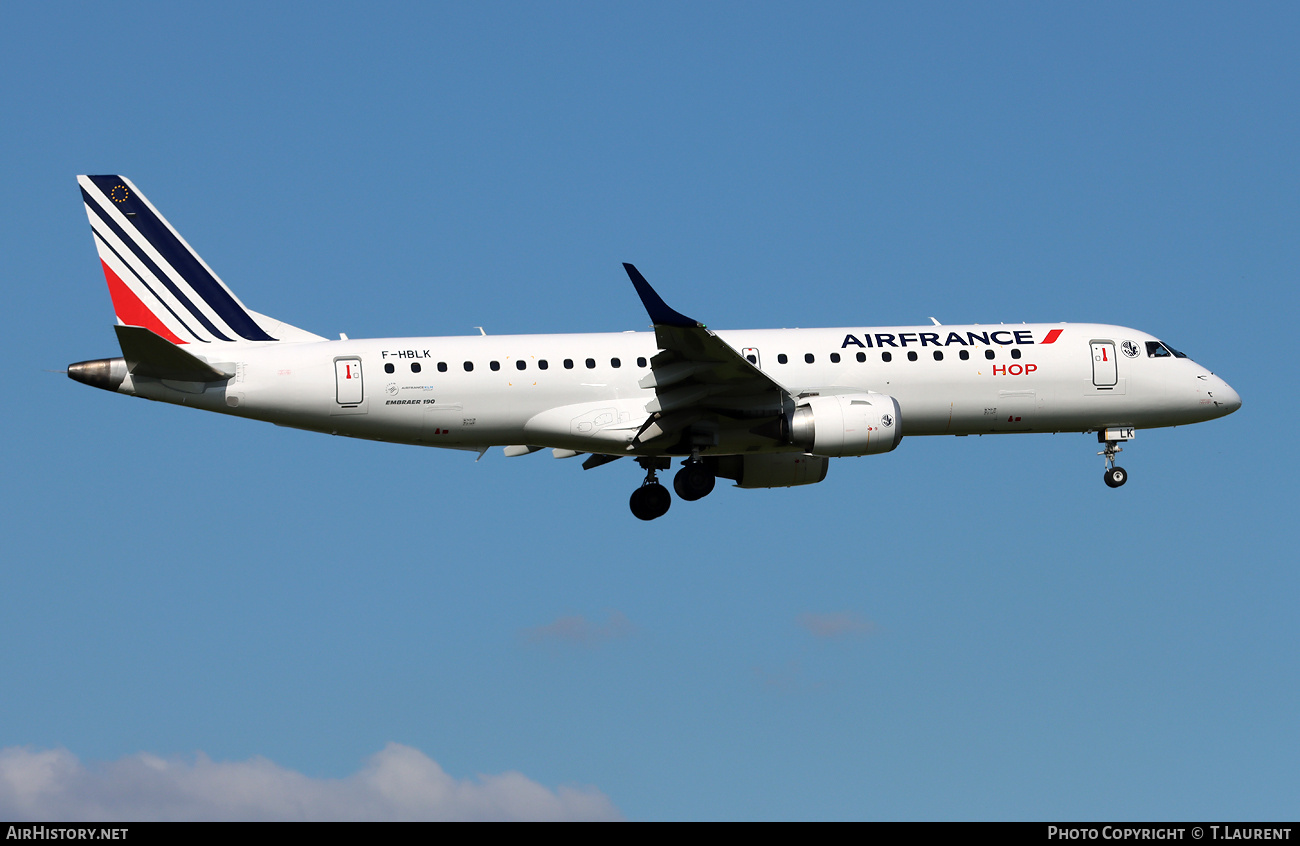 Aircraft Photo of F-HBLK | Embraer 190STD (ERJ-190-100STD) | Air France | AirHistory.net #808388