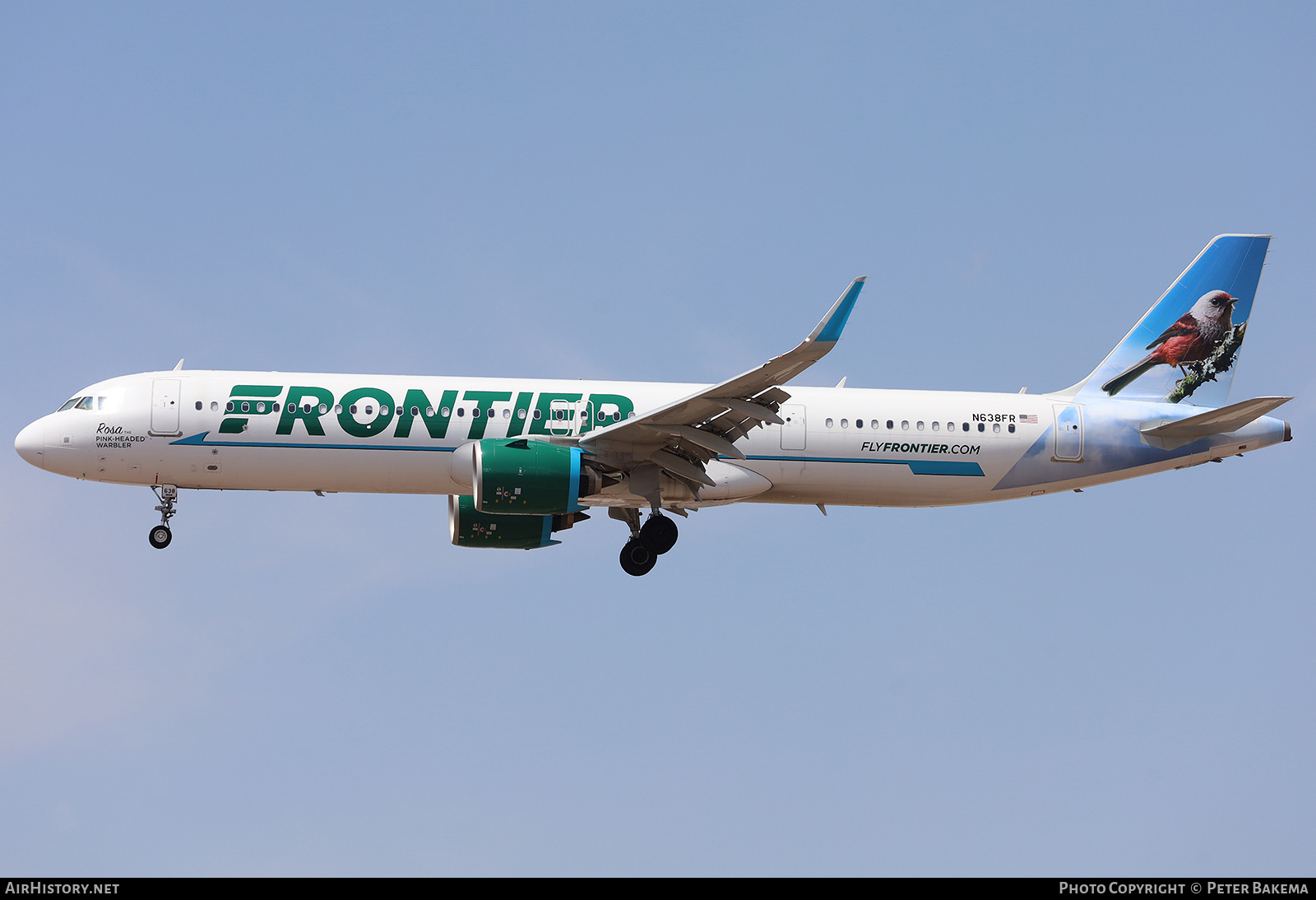Aircraft Photo of N638FR | Airbus A321-271NX | Frontier Airlines | AirHistory.net #808507