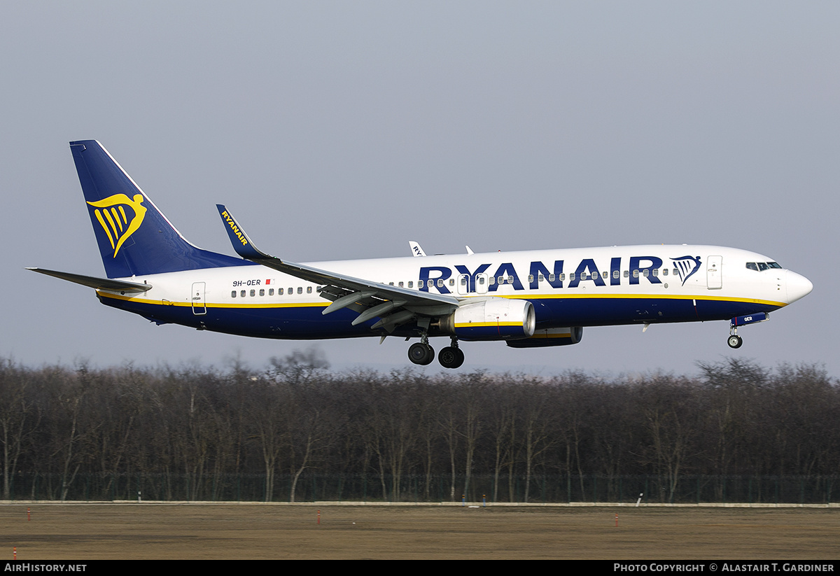 Aircraft Photo of 9H-QER | Boeing 737-8AS | Ryanair | AirHistory.net #808601
