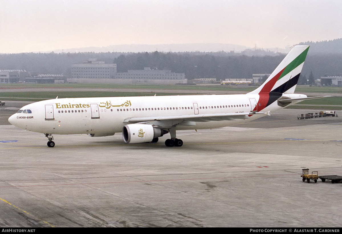 Aircraft Photo of A6-EKE | Airbus A300B4-605R | Emirates | AirHistory.net #808607