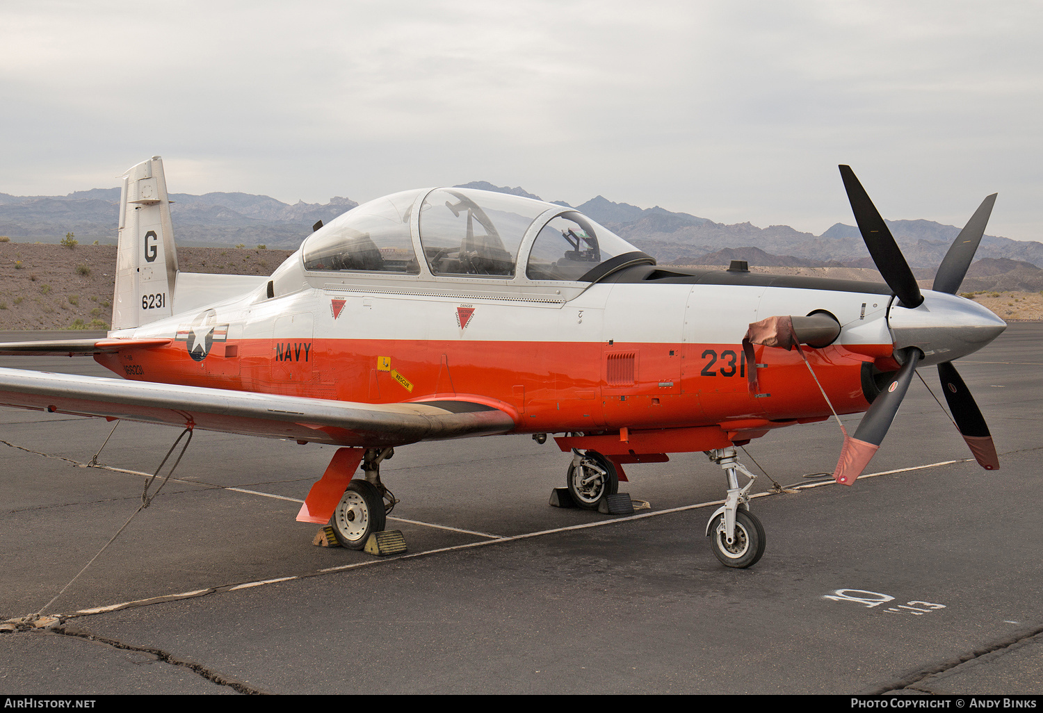 Aircraft Photo of 166231 / 6231 | Beechcraft T-6B Texan II | USA - Navy | AirHistory.net #808650