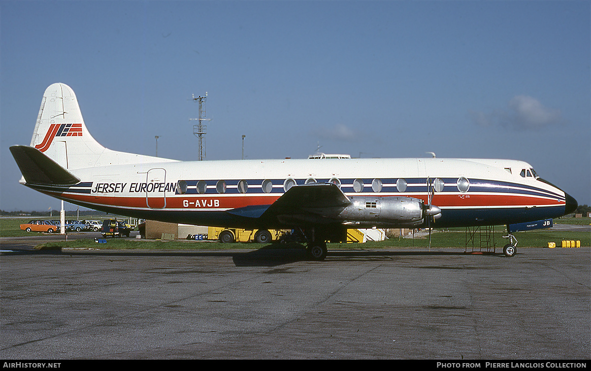 Aircraft Photo of G-AVJB | Vickers 815 Viscount | Jersey European Airways | AirHistory.net #808662