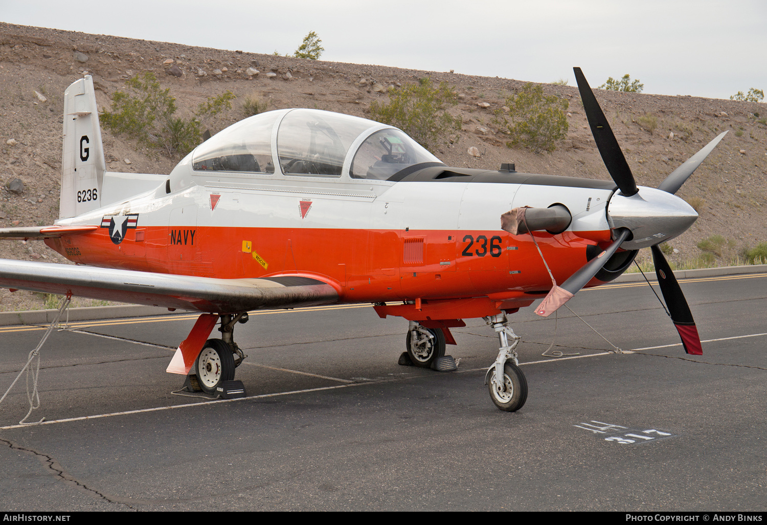 Aircraft Photo of 166236 / 6236 | Beechcraft T-6B Texan II | USA - Navy | AirHistory.net #808671