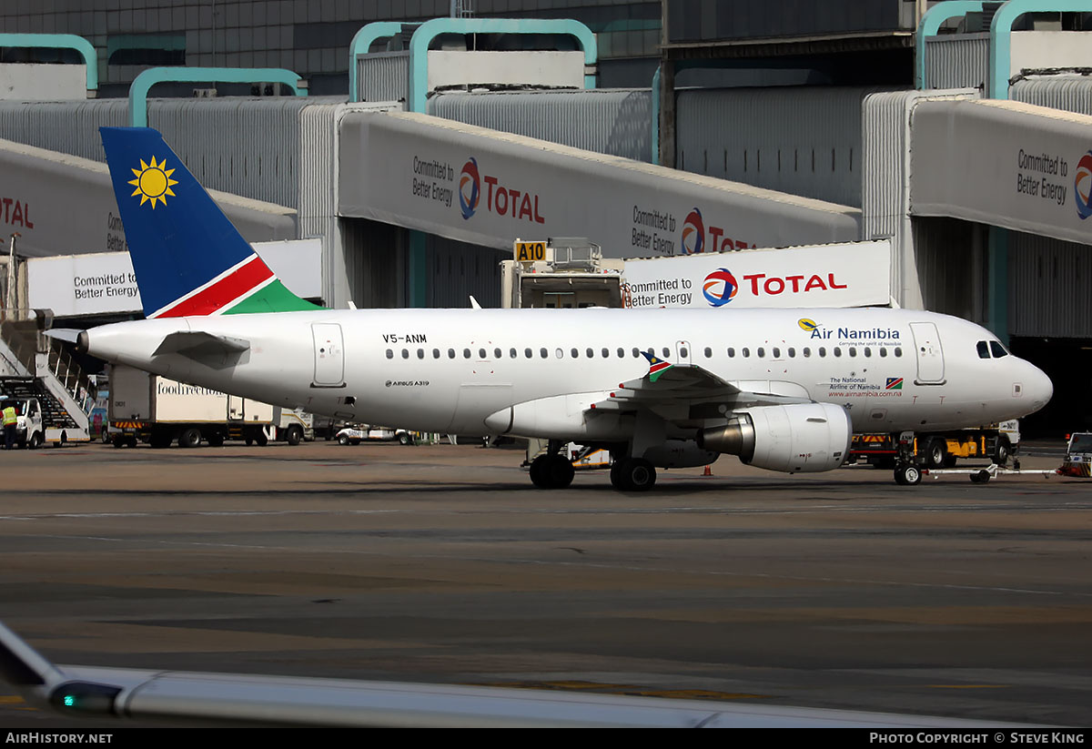 Aircraft Photo of V5-ANM | Airbus A319-112 | Air Namibia | AirHistory.net #808823