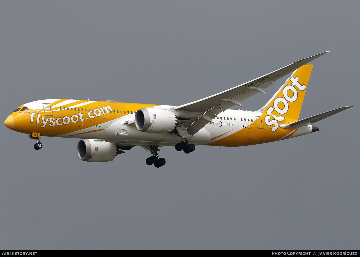 Aircraft Photo of 9V-OFI | Boeing 787-8 Dreamliner | Scoot | AirHistory.net #809010
