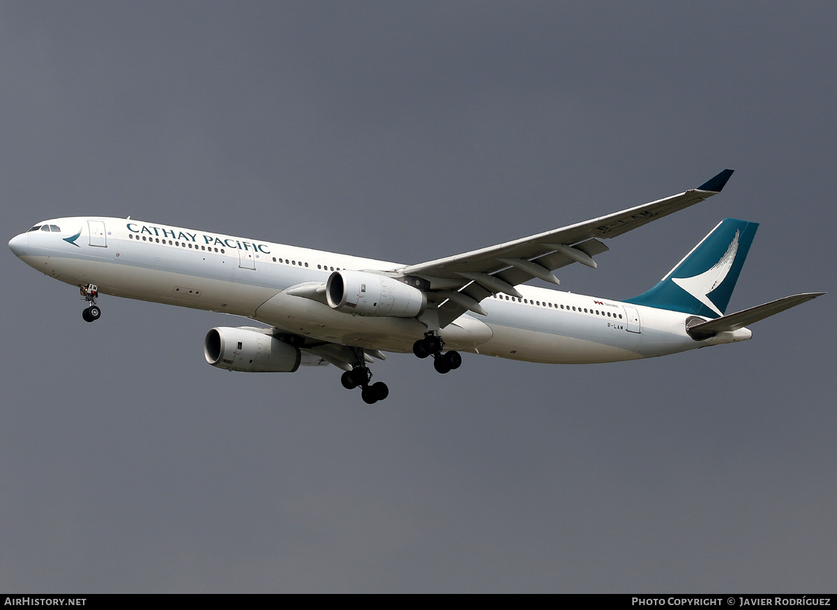 Aircraft Photo of B-LAM | Airbus A330-343E | Cathay Pacific Airways | AirHistory.net #809011