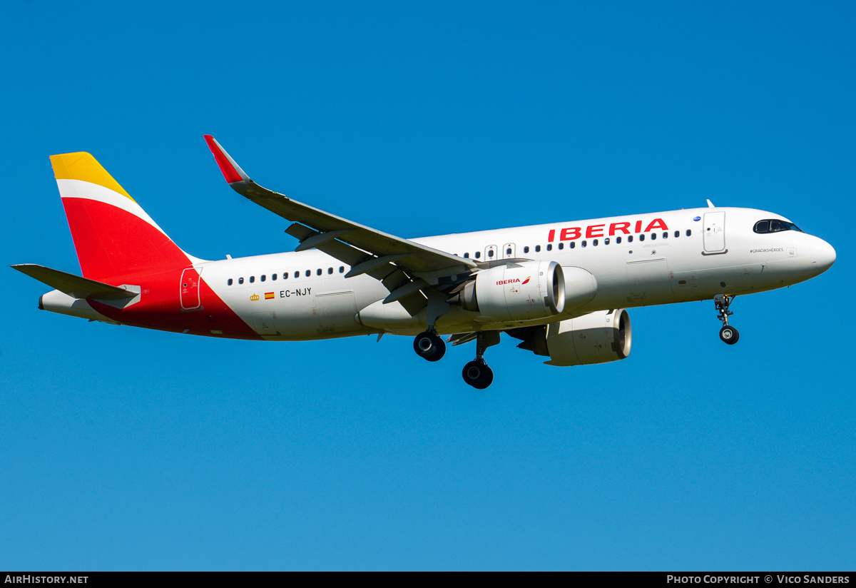 Aircraft Photo of EC-NJY | Airbus A320-251N | Iberia | AirHistory.net #809046