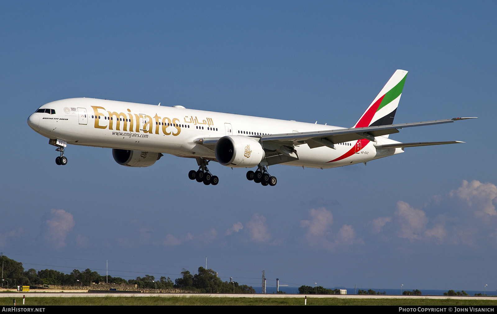Aircraft Photo of A6-EGC | Boeing 777-31H/ER | Emirates | AirHistory.net #809063