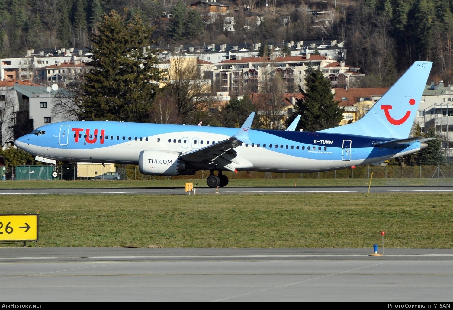 Aircraft Photo of G-TUMW | Boeing 737-8 Max 8 | TUI | AirHistory.net #809091